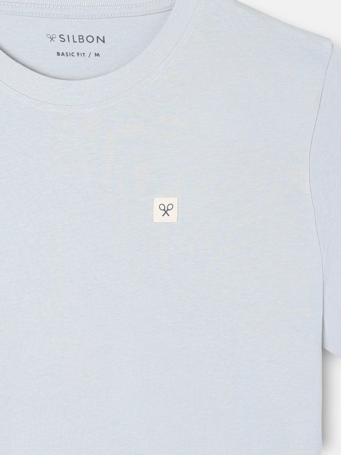 CAMISETA LISA MINILOGO PARCHE SILBON - AZUL