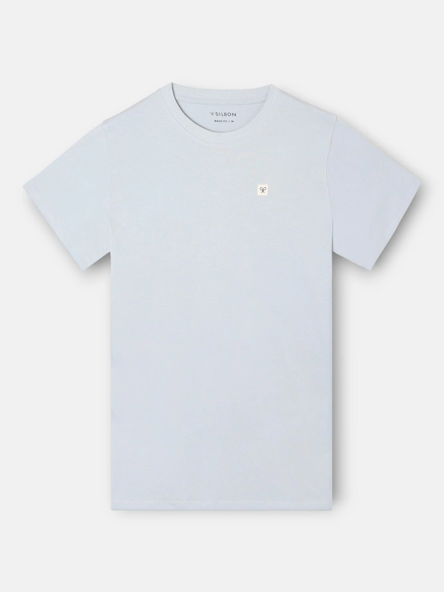 CAMISETA LISA MINILOGO PARCHE SILBON - AZUL