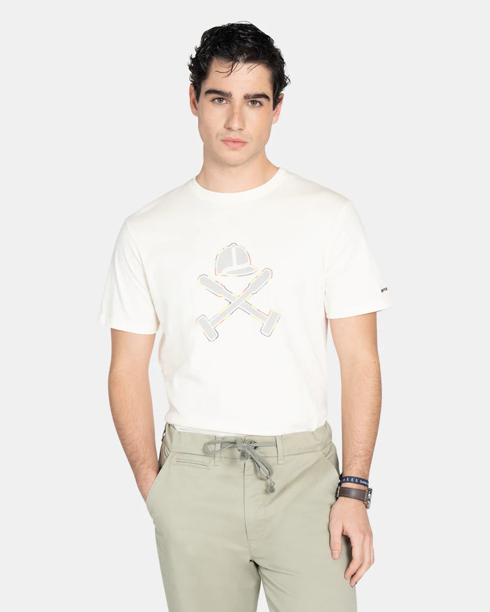 CAMISETA HARPER STITCHING - BEIGE