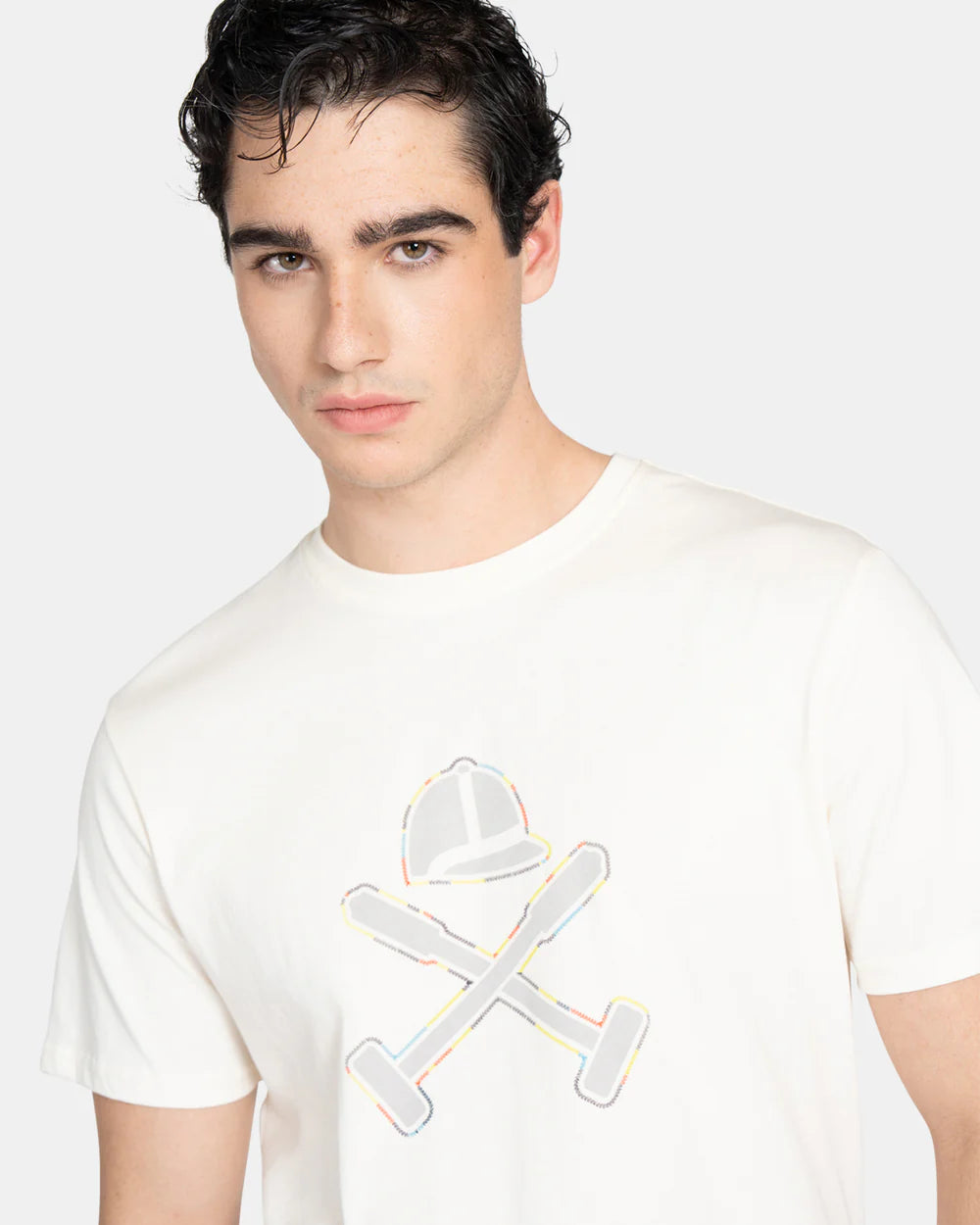 CAMISETA HARPER STITCHING - BEIGE