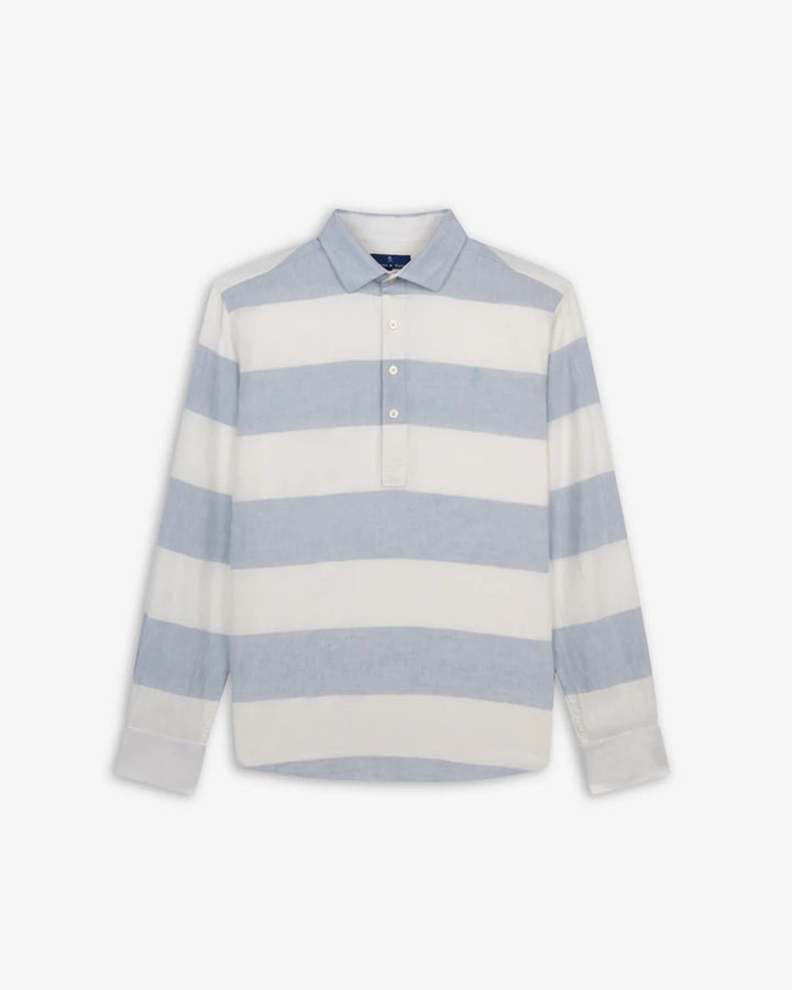 POLERA HARPER RUGBY - CELESTE
