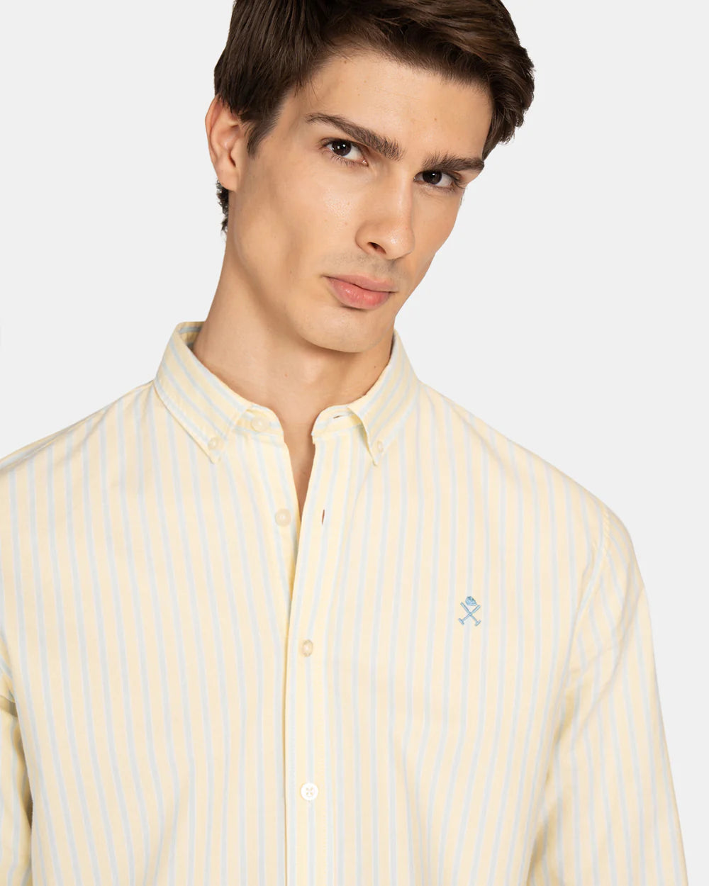 CAMISA HARPER RETRO STRIPED - AMARILLO