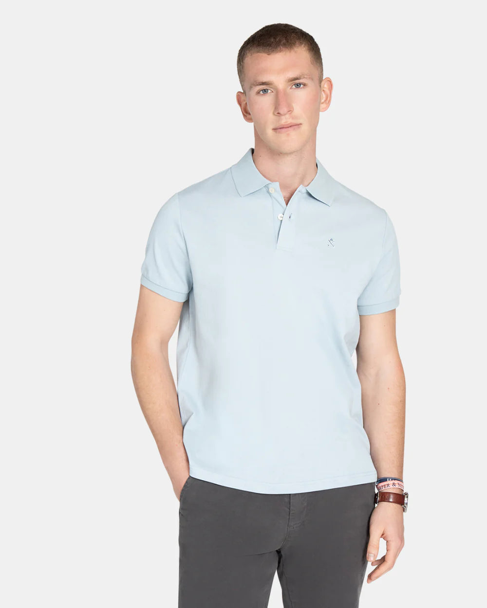 POLO HARPER RETRO - CELESTE