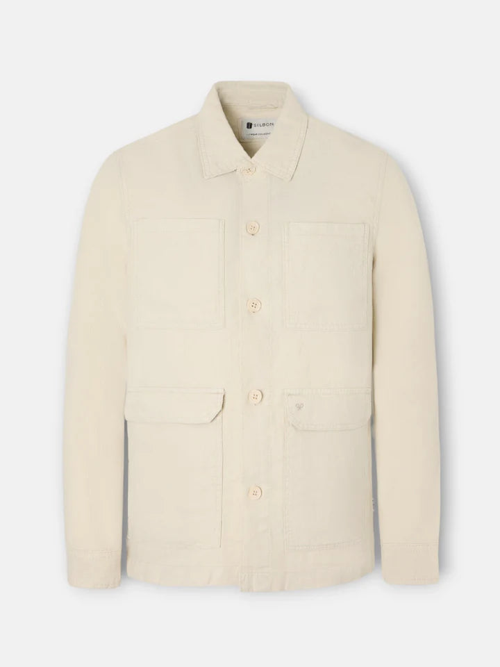 SOBRECAMISA SILBON LINO - BEIGE