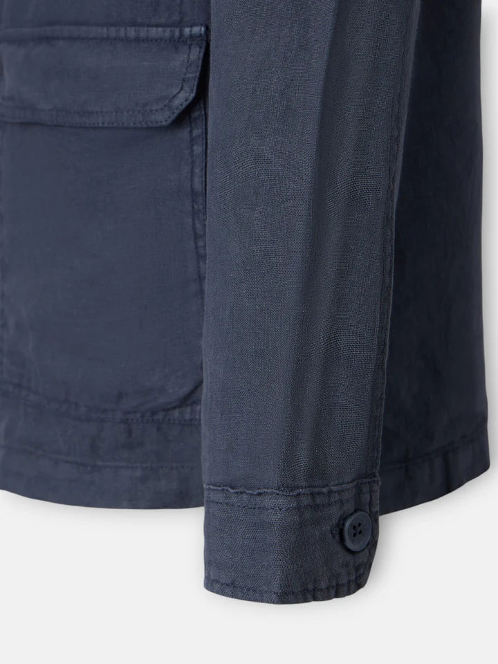 SOBRECAMISA SILBON LINO - MARINO