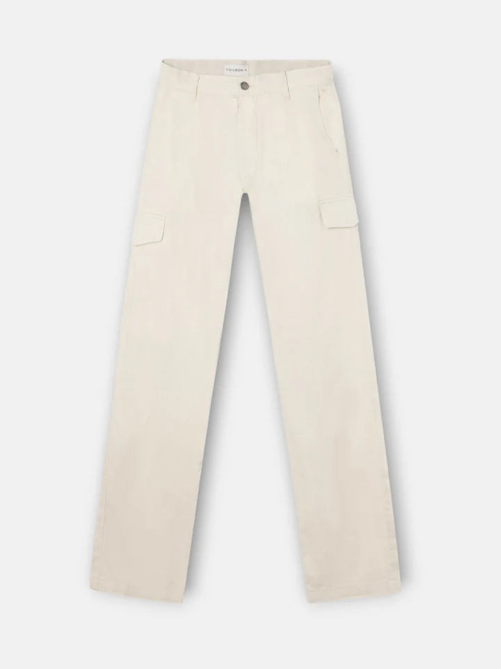 PANTALÓN SILBON SPORT CARGO LINO - PIEDRA