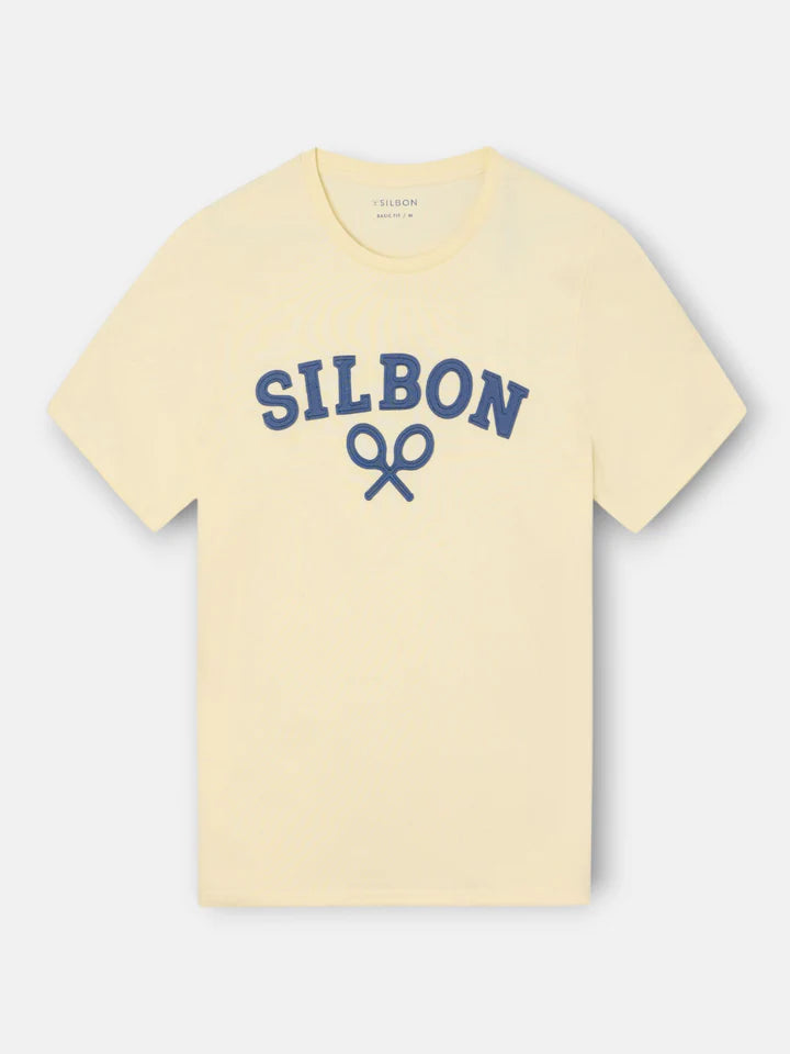 CAMISETA SILBON RAQUETA MEDIA - AMARILLO