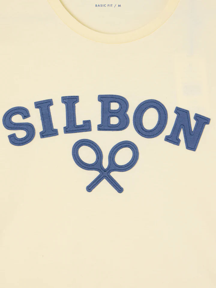 CAMISETA SILBON RAQUETA MEDIA - AMARILLO