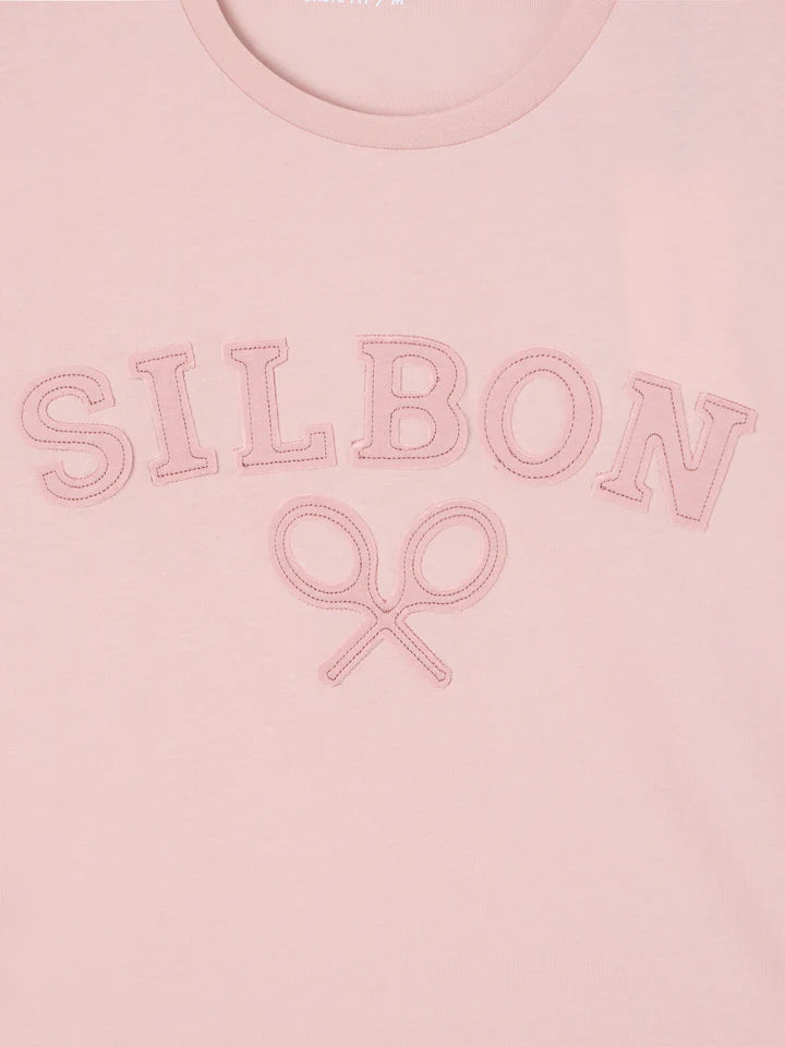CAMISETA SILBON RAQUETA MEDIA - ROSA