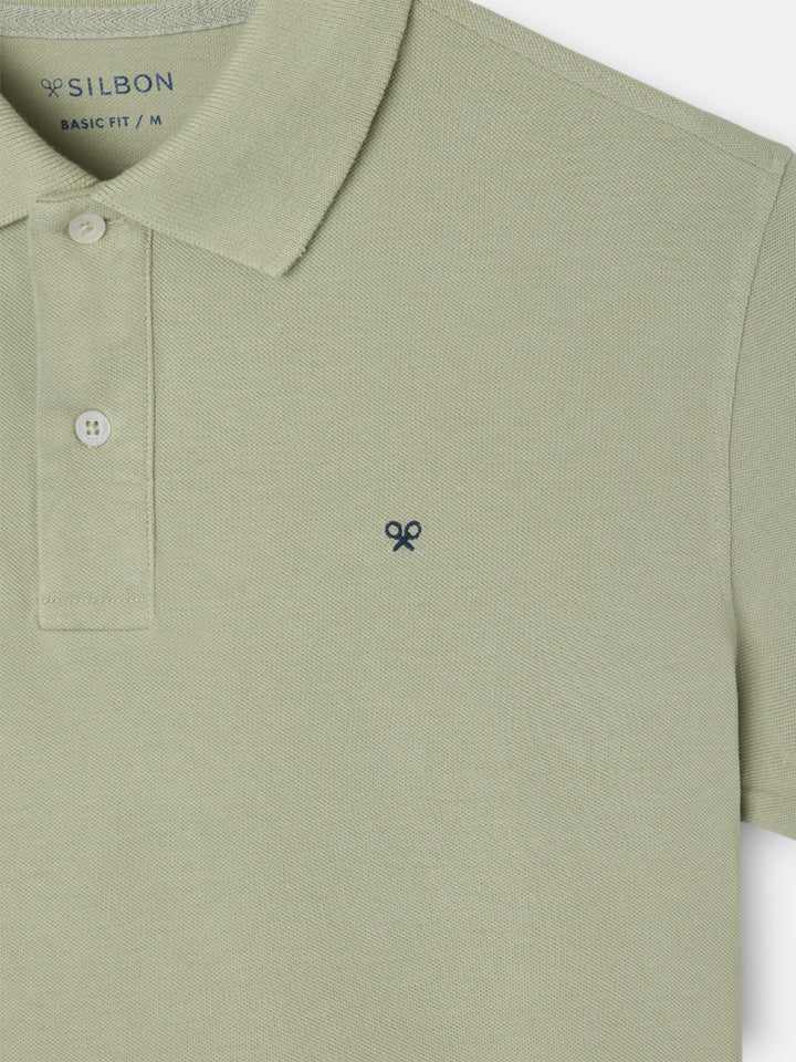 POLO CLASICO SILBON - VERDE MEDIO