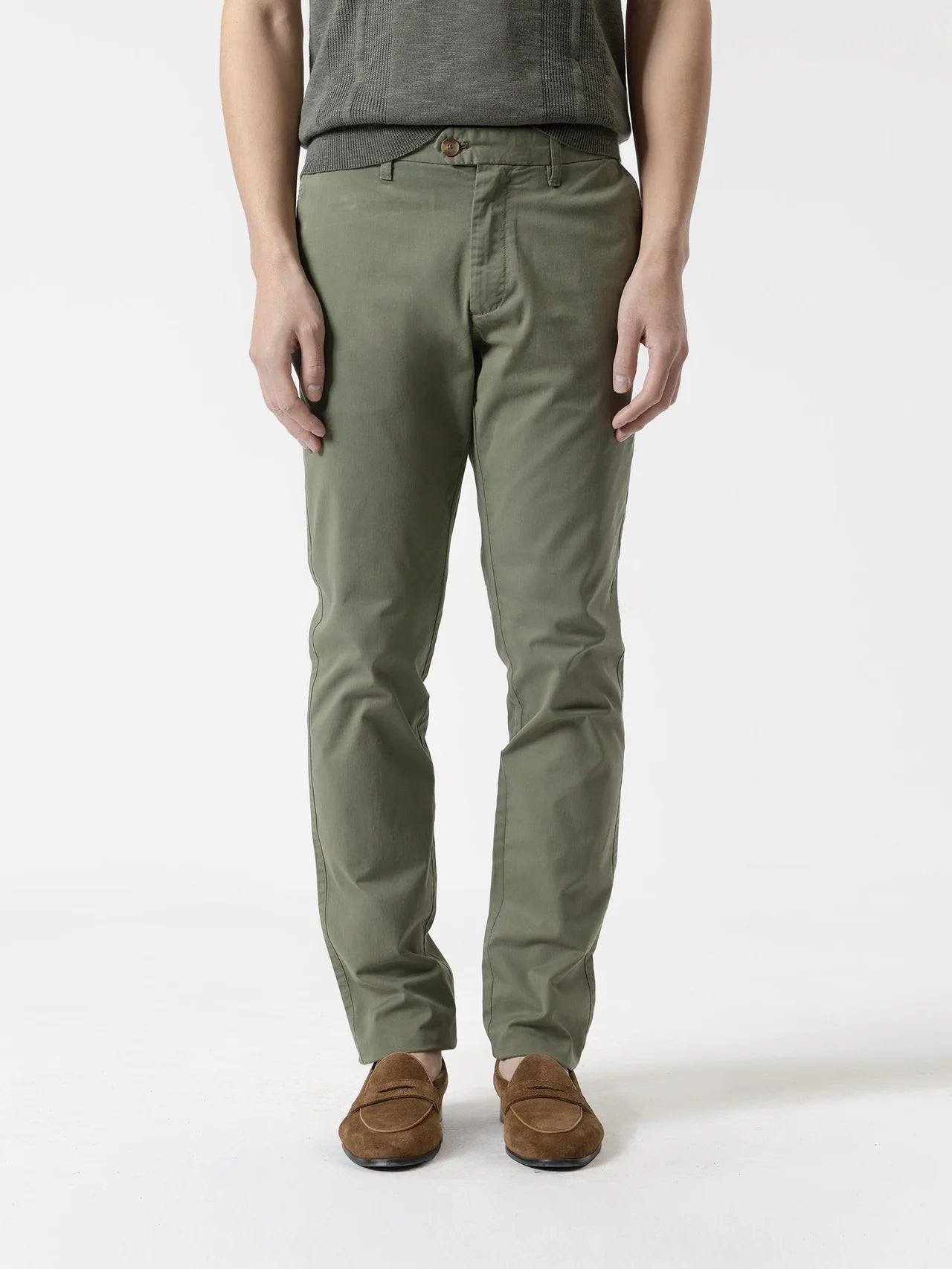 PANTALÓN CHINO AZABACHE01 - VERDE
