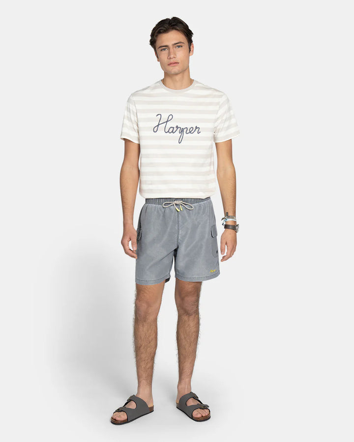 BAÑADOR HARPER CARGO - NEGRO