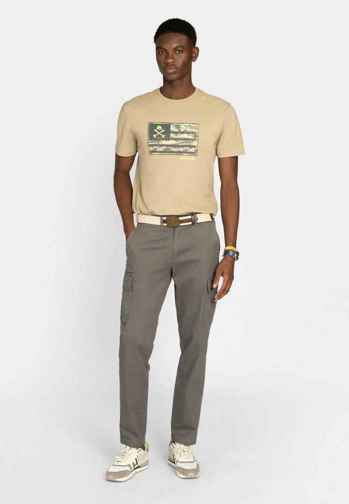 CAMISETA HARPER USA - KAKI