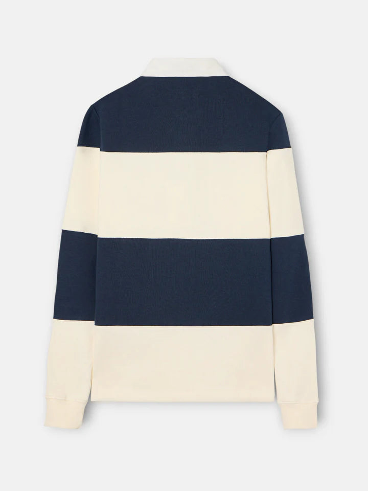 SUDADERA CUELLO POLO  RAYA SILBON - MARINO