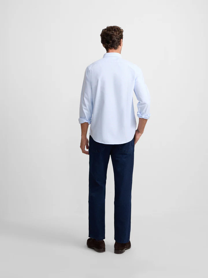 CAMISA SILBON OXFORD REGULAR - CELESTE