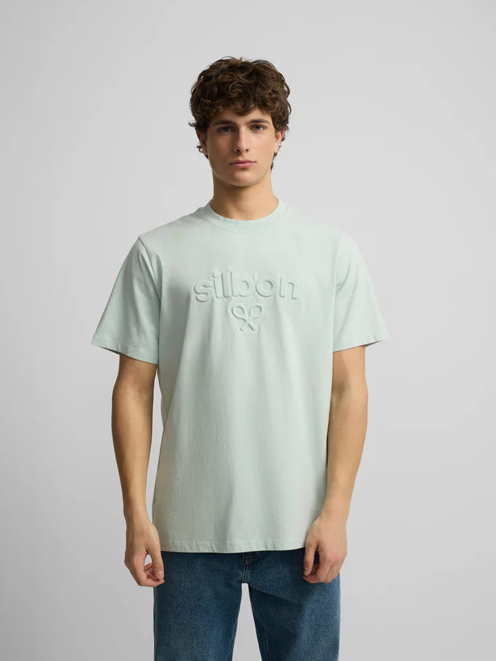 CAMISETAN SILBON RELIEVE TONO - AGUAMARINA