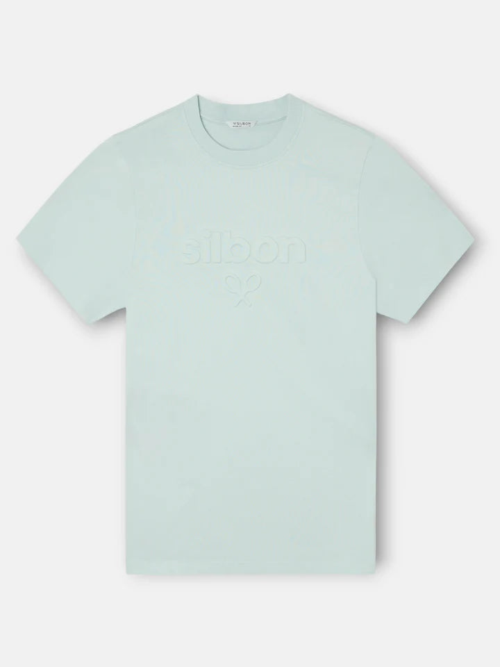 CAMISETAN SILBON RELIEVE TONO - AGUAMARINA