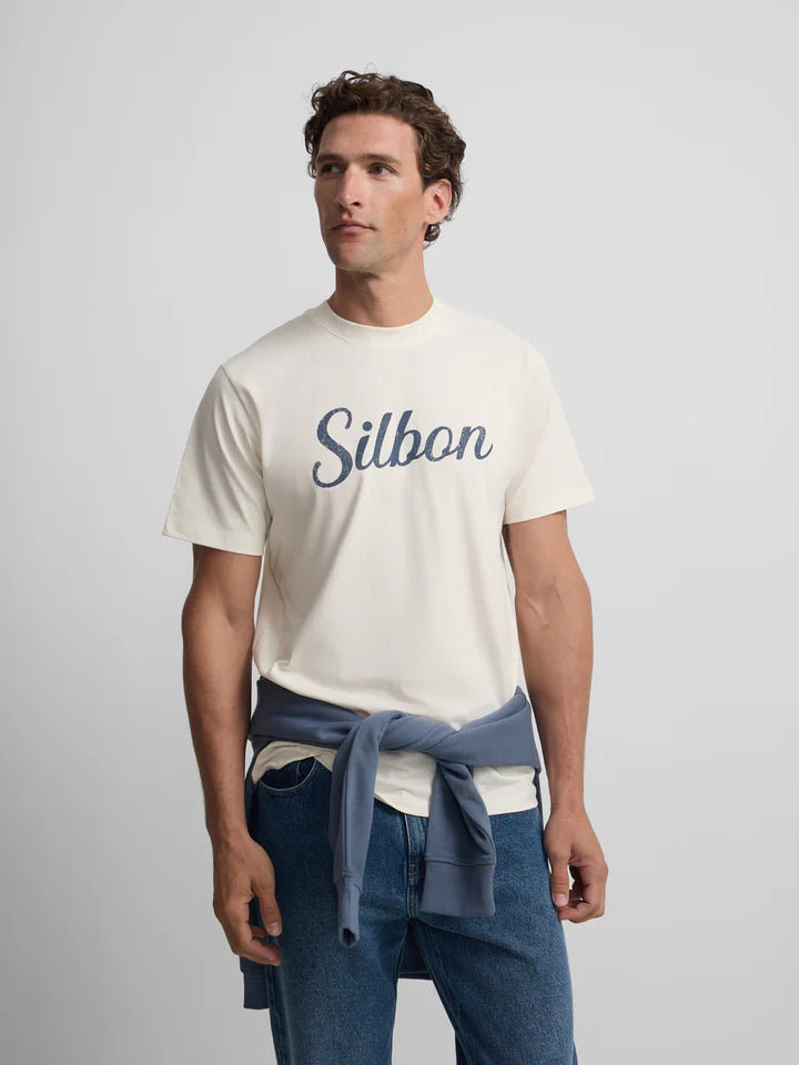 CAMISETA SILBON VINTAGE - CREMA
