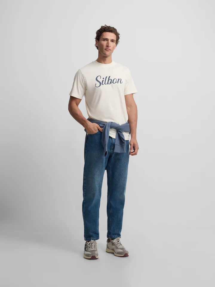 CAMISETA SILBON VINTAGE - CREMA