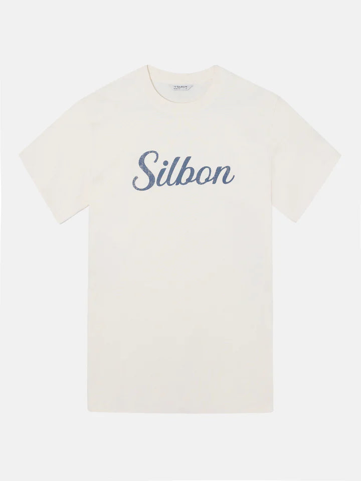 CAMISETA SILBON VINTAGE - CREMA