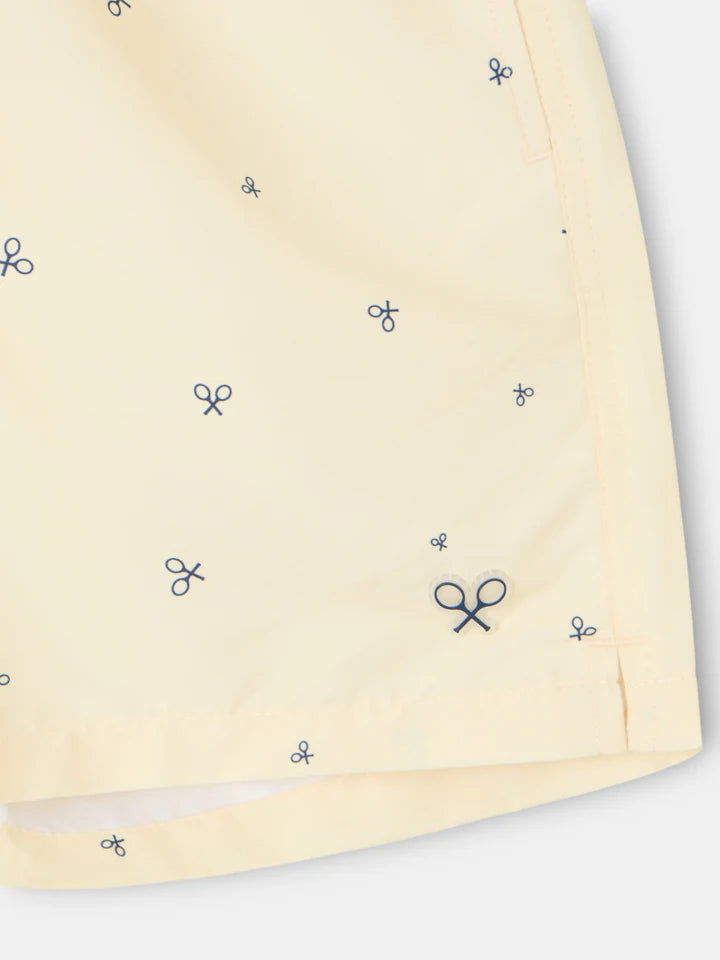 BAÑADOR SILBON MINIRAQUETAS - AMARILLO