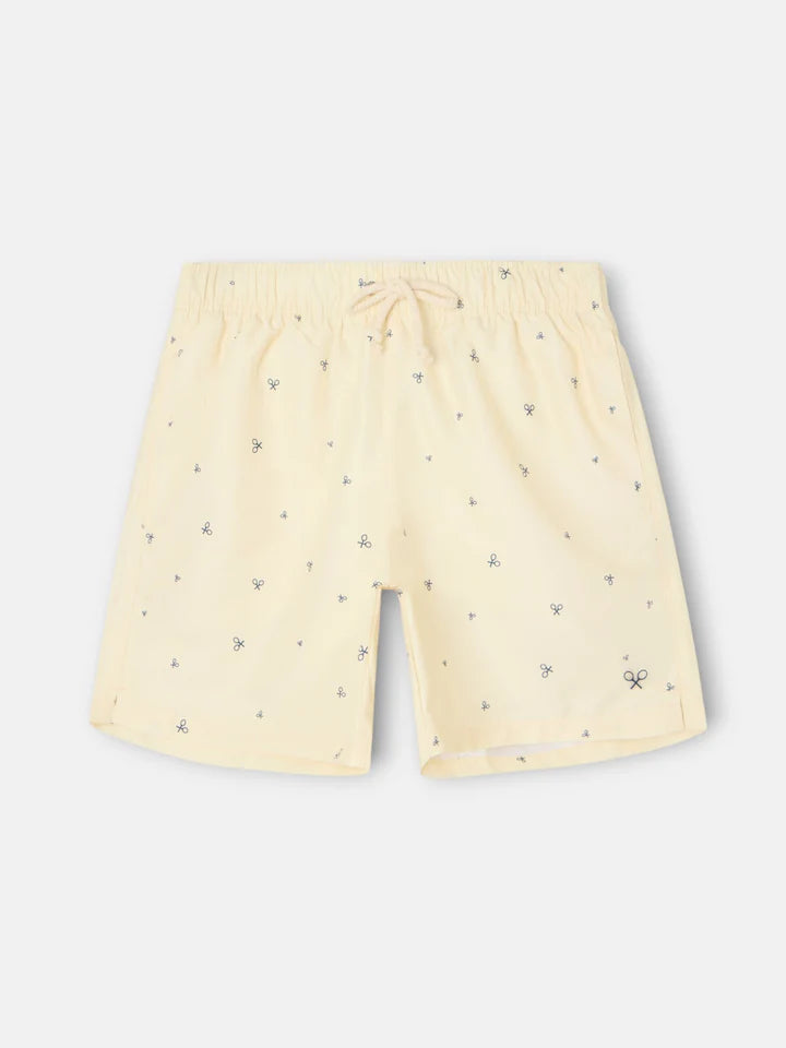BAÑADOR SILBON MINIRAQUETAS - AMARILLO
