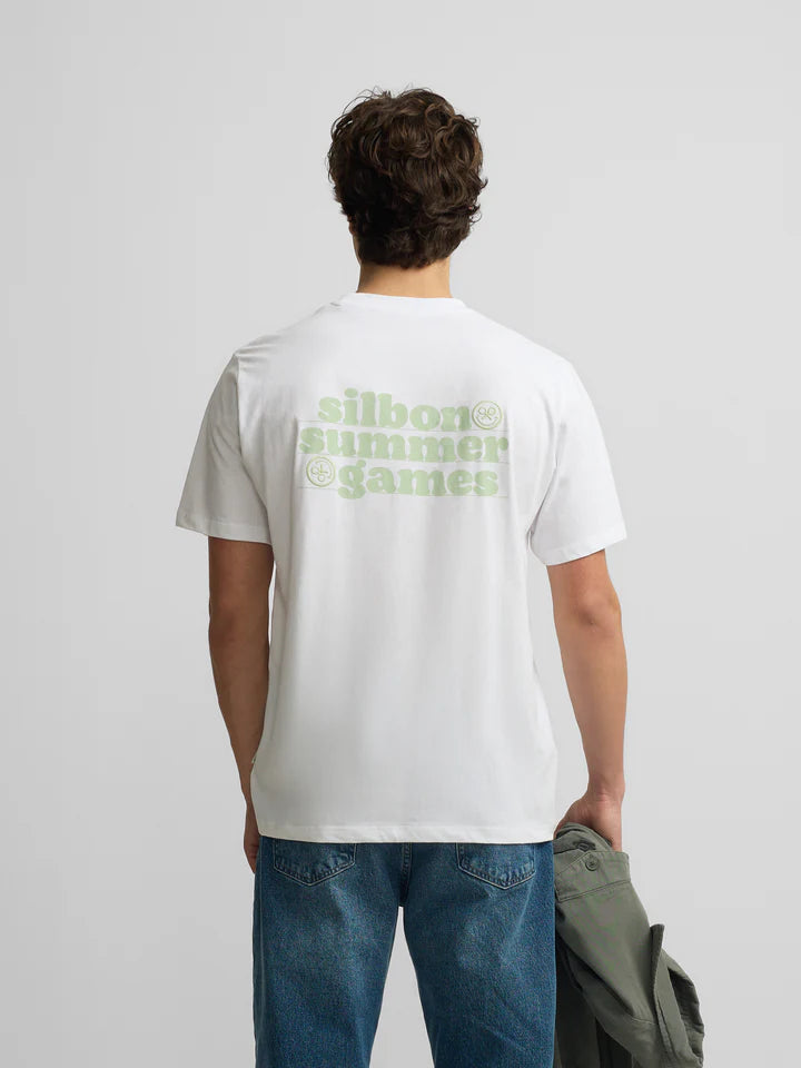 CAMISETA SUMMER GAMES SILBON - BLANCO