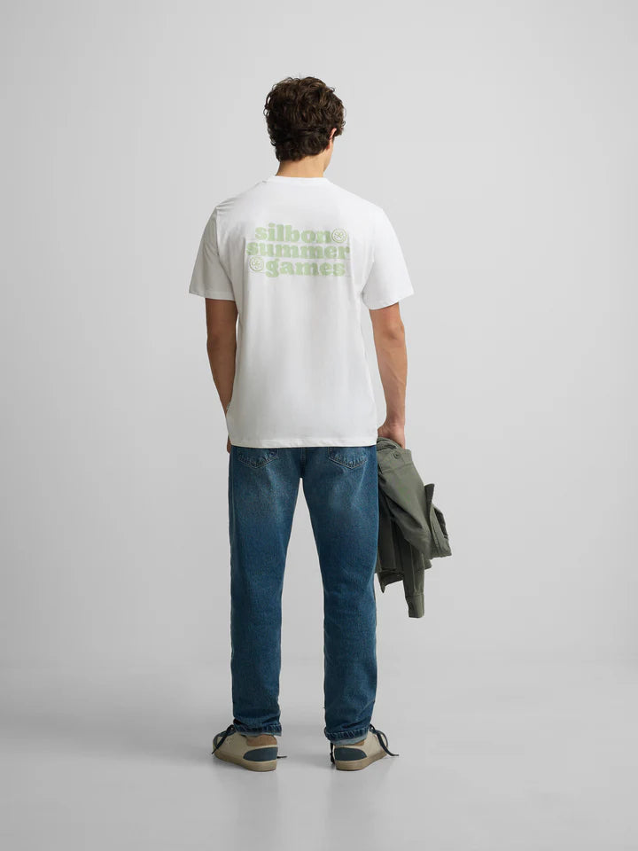 CAMISETA SUMMER GAMES SILBON - BLANCO