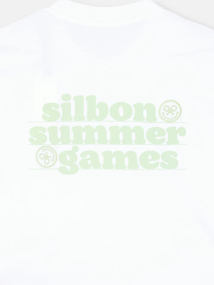 CAMISETA SUMMER GAMES SILBON - BLANCO