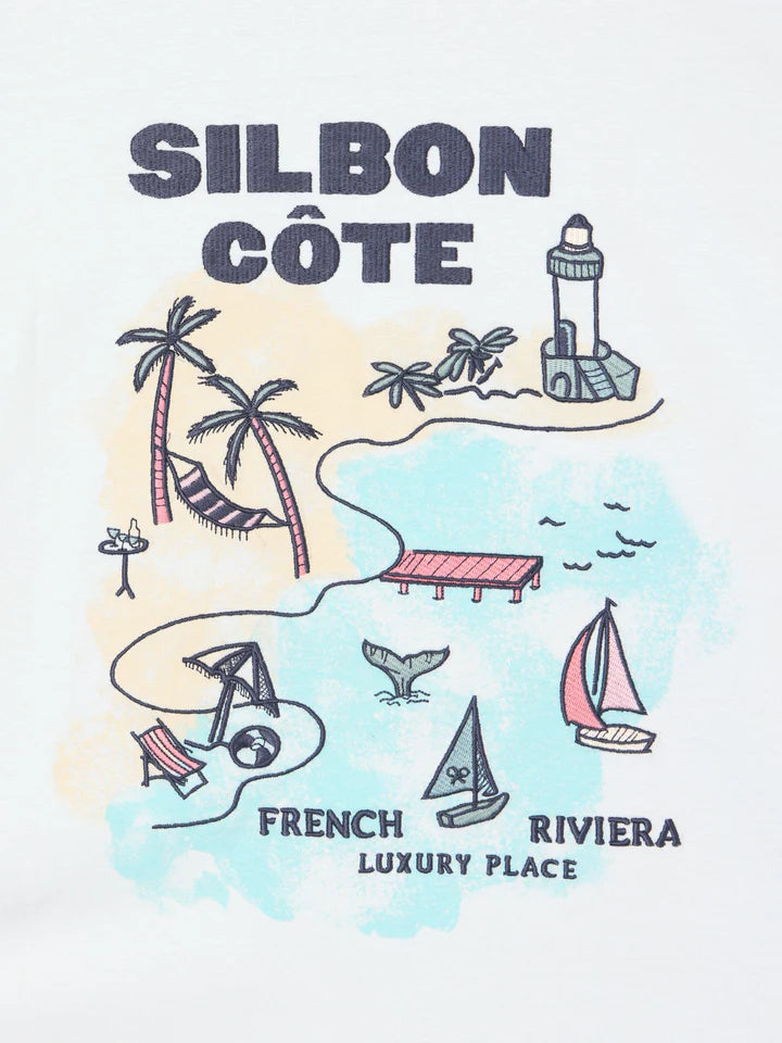 CAMISETA SILBON COTE - AGUAMARINA