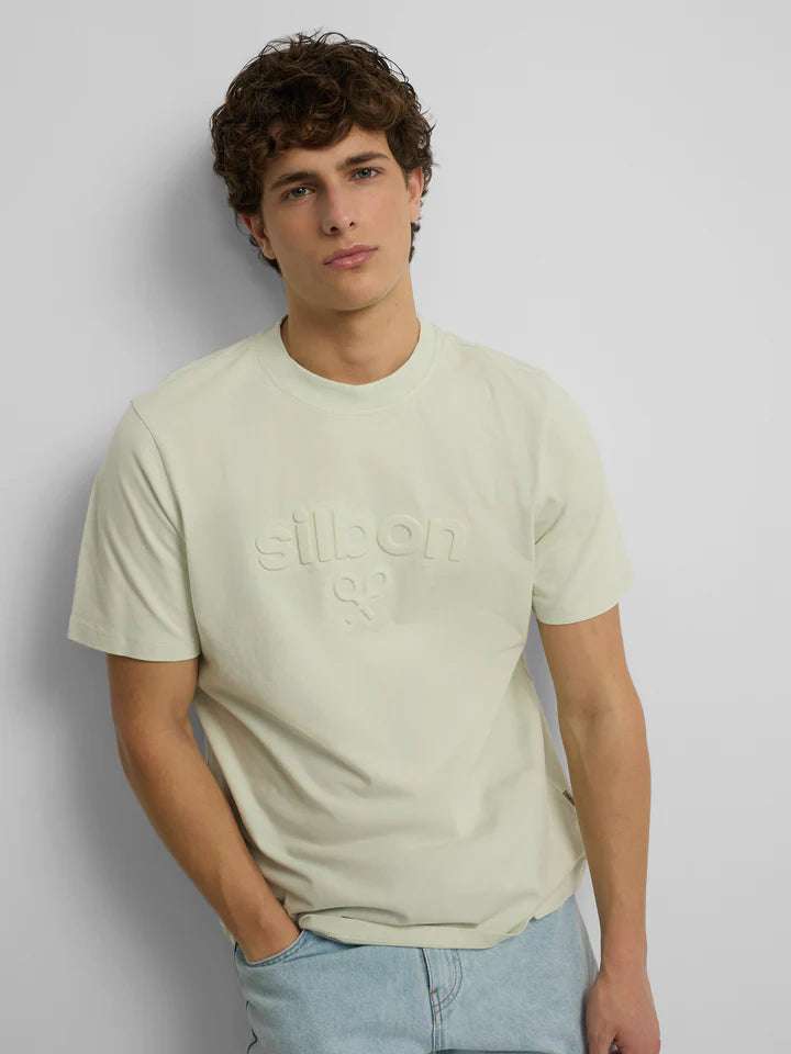 CAMISETA SILBON RELIEVE TONO - VERDE CLARO