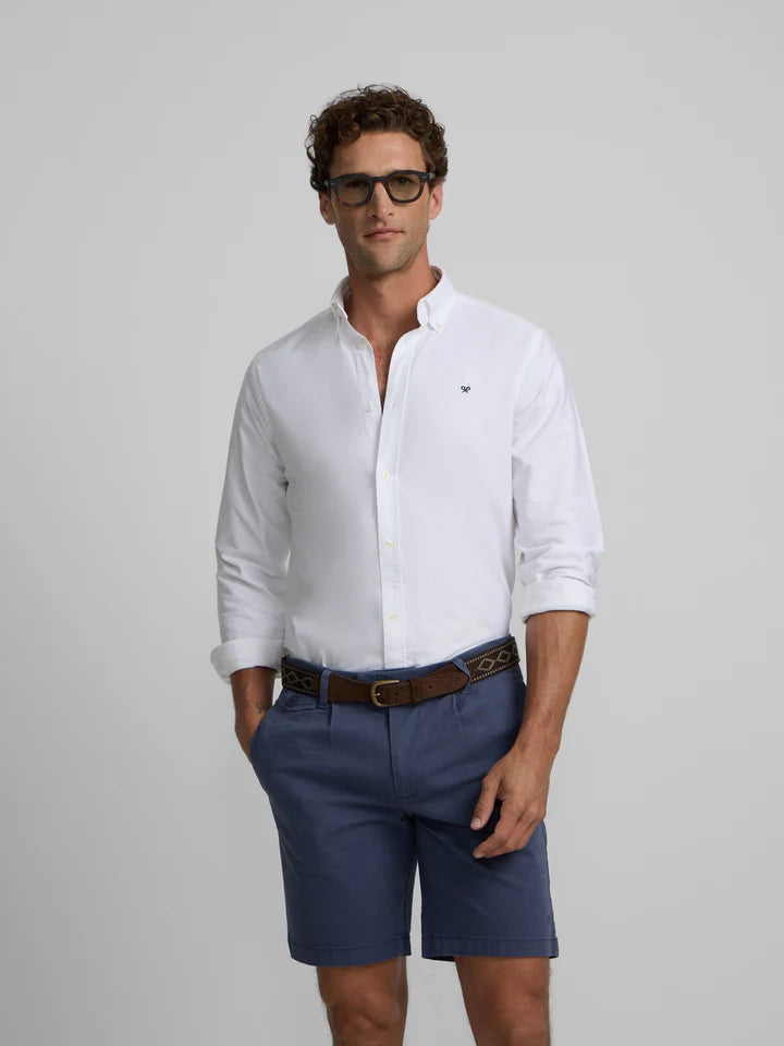 CAMISA SILBON OXFORD REGULAR - BLANCO
