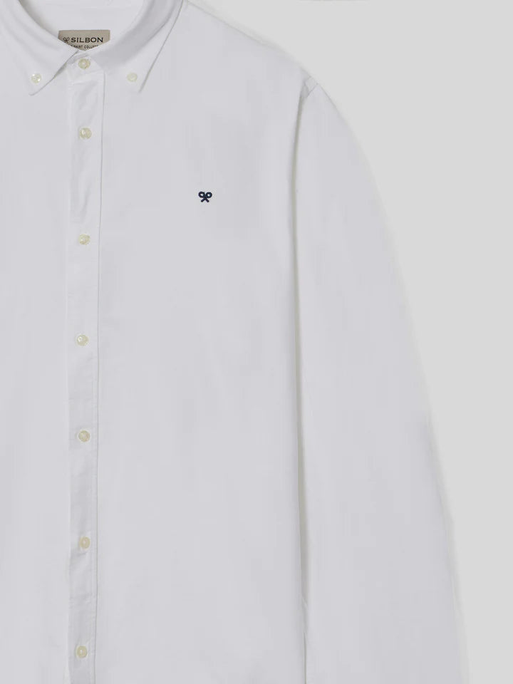 CAMISA SILBON OXFORD REGULAR - BLANCO