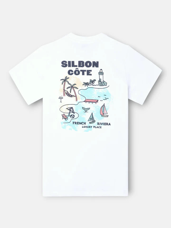 CAMISETA SILBON COTE - BLANCO