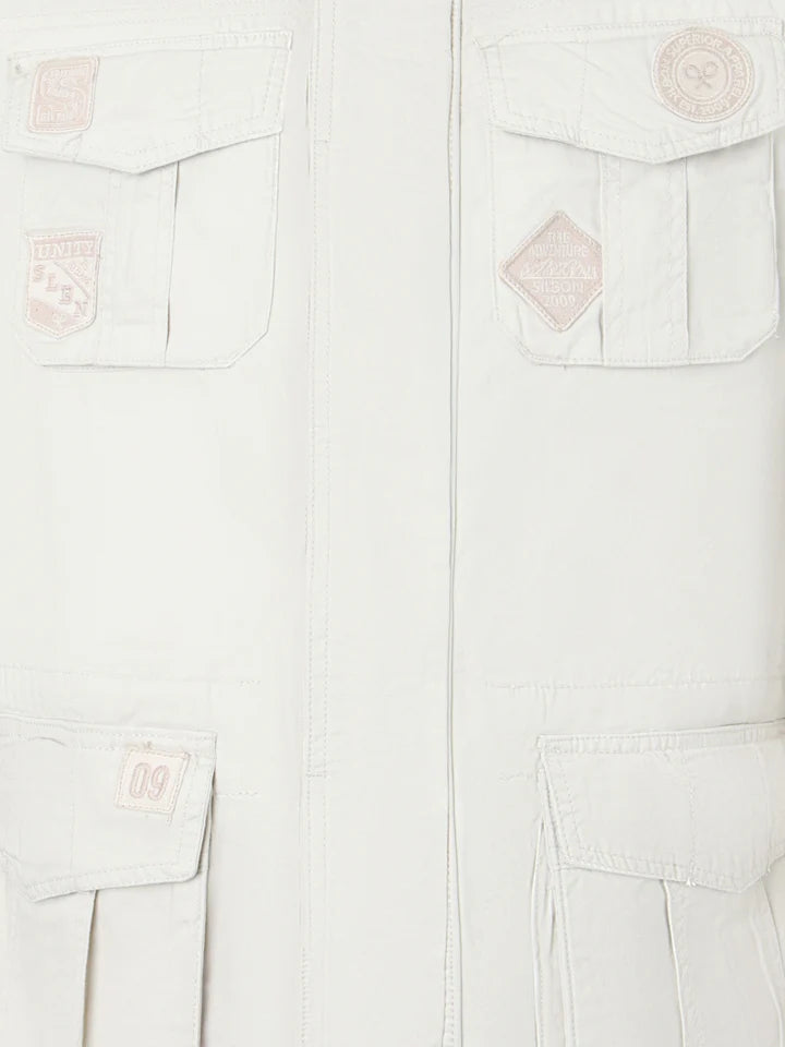 PARKA PARCHES SILBON - CREMA