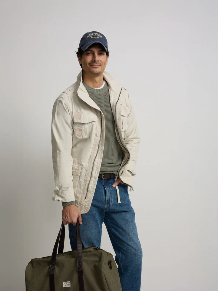 PARKA PARCHES SILBON - CREMA
