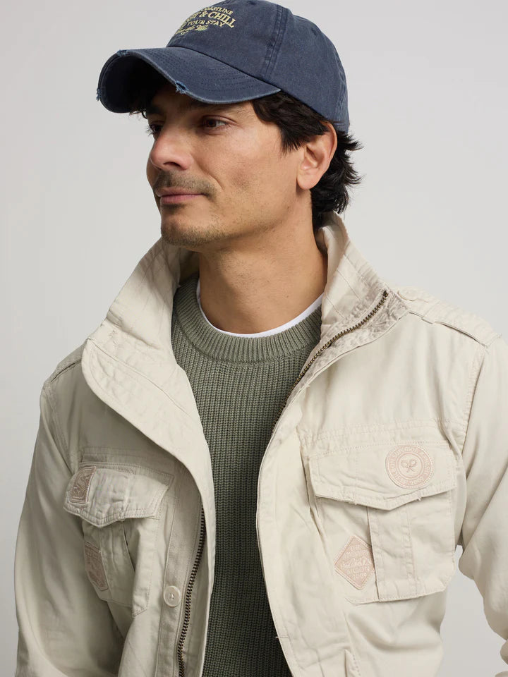 PARKA PARCHES SILBON - CREMA