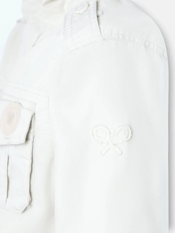 PARKA PARCHES SILBON - CREMA