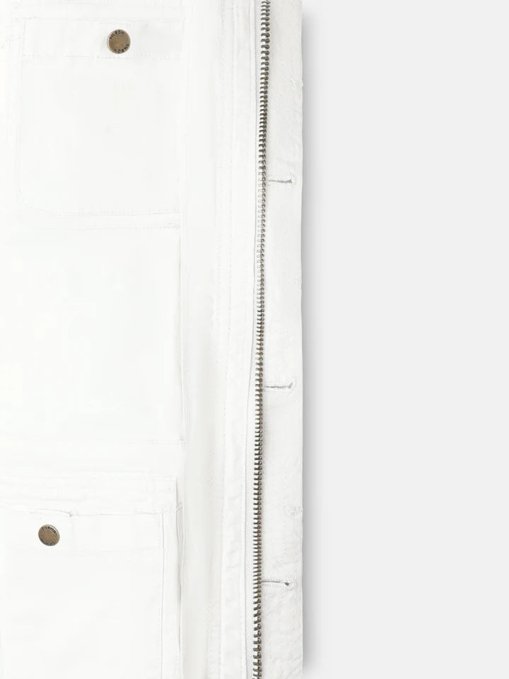 PARKA PARCHES SILBON - CREMA