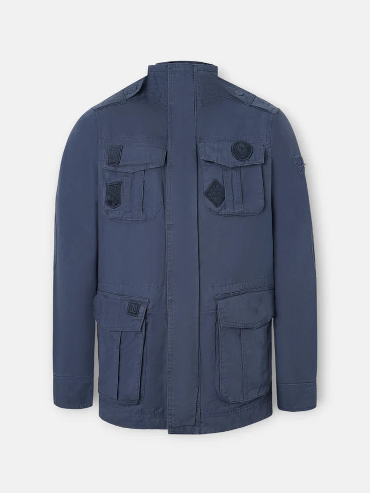 PARKA PARCHES SILBON - MARINO