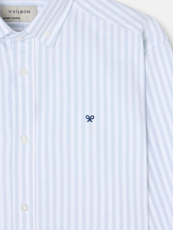 CAMISA SPORT OXFORD RAYA SILBON - VERDE CLARO