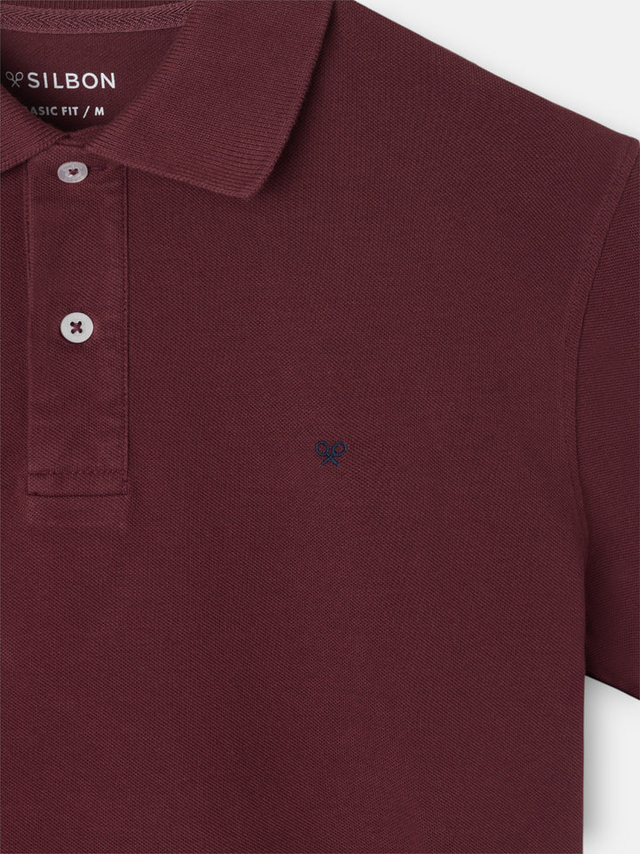 POLO CLASICO SILBON - BURDEOS