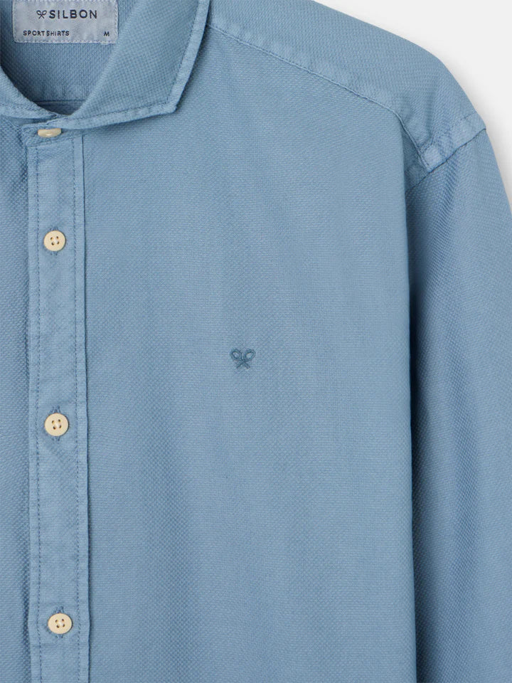 CAMISA SPORT ESTRUCTURA SILBON - AZUL