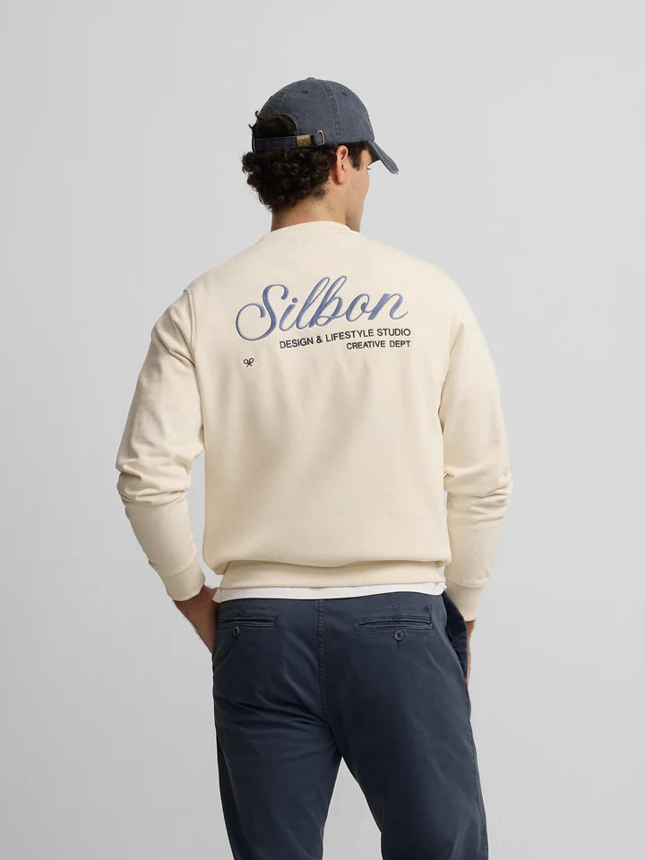 SUDADERA SILBON CREATIVE - CREMA