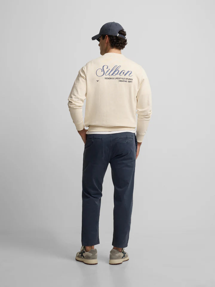 SUDADERA SILBON CREATIVE - CREMA