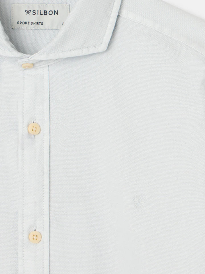 CAMISA SPORT ESTRUCTURA SILBON - VERDE CLARO