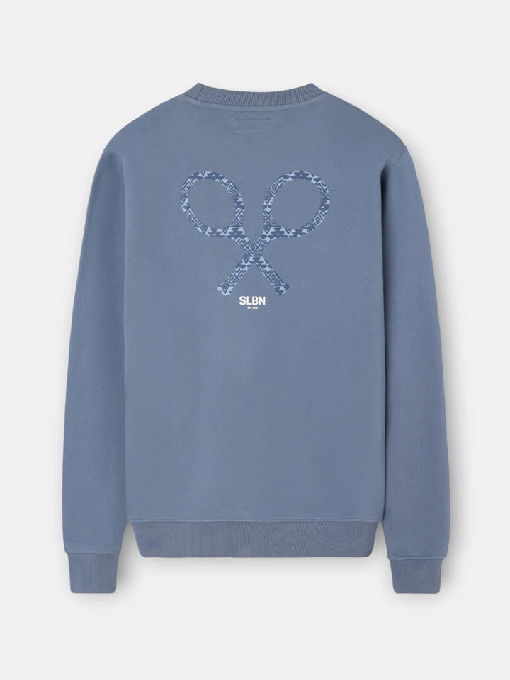 SUDADERA SILBON RAQUETA ETNICA - AZUL INDIGO
