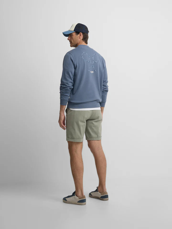 SUDADERA SILBON RAQUETA ETNICA - AZUL INDIGO
