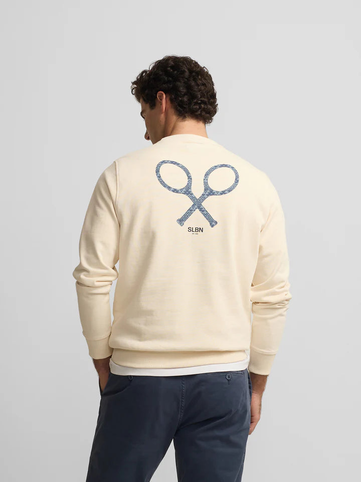 SUDADERA SILBON RAQUETA ETNICA - CREMA