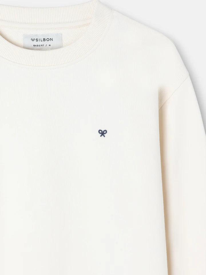 SUDADERA SILBON RAQUETA ETNICA - CREMA